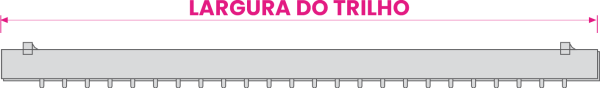 Largura do trilho